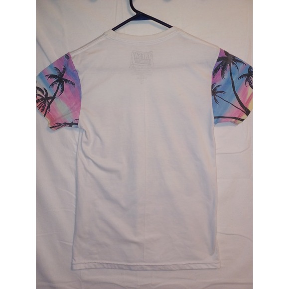 Extreme Racing Los Angeles White Size Small Hawaiian Sleeve Retro Short Sleeve - Picture 7 of 7